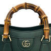 グッチ GUCCI ダイアナミディアムトートバッグ 853226 グリーン ゴールド金具 レザー レディース ショルダーバッグ