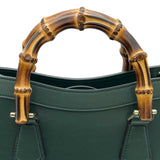 グッチ GUCCI ダイアナミディアムトートバッグ 853226 グリーン ゴールド金具 レザー レディース ショルダーバッグ