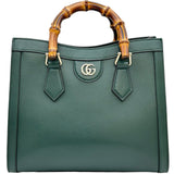 グッチ GUCCI ダイアナミディアムトートバッグ 853226 グリーン ゴールド金具 レザー レディース ショルダーバッグ