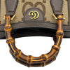 グッチ GUCCI ダイアナミニトートバッグ 655661 ブラウン ゴールド金具 ジャンボGGキャンバス レディース トートバッグ