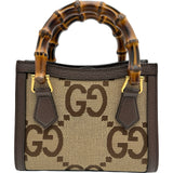 グッチ GUCCI ダイアナミニトートバッグ 655661 ブラウン ゴールド金具 ジャンボGGキャンバス レディース トートバッグ