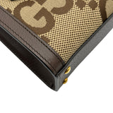グッチ GUCCI ダイアナミニトートバッグ 655661 ブラウン ゴールド金具 ジャンボGGキャンバス レディース トートバッグ