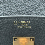 エルメス HERMES バーキン30 パーソナルオーダー K刻印 ブラック/プルーン トゴ レディース ハンドバッグ