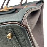 エルメス HERMES バーキン30 パーソナルオーダー K刻印 ブラック/プルーン トゴ レディース ハンドバッグ