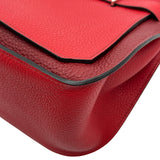 エルメス HERMES ジプシエール28 ▢R刻印 ルージュカザック/ルーズアッシュ シルバー金具 トリヨンクレマンス レディース ショルダーバッグ