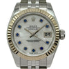ロレックス ROLEX デイトジャスト26 179174NGS ホワイトシェル/サファイア ホワイトゴールド/ステンレススチール 自動巻き レディース 腕時計