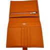 エルメス HERMES ベアンコンパクト I刻印 オレンジポピー シルバー金具 エプソン レディース 二つ折り財布