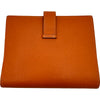 エルメス HERMES ベアンコンパクト I刻印 オレンジポピー シルバー金具 エプソン レディース 二つ折り財布