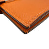 エルメス HERMES ベアンコンパクト I刻印 オレンジポピー シルバー金具 エプソン レディース 二つ折り財布