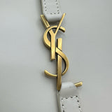 サンローラン SAINT LAURENT ル･サンカセットミニパーティカルショルダー 735214 アイボリー ゴールド金具 カーフ レディース ショルダーバッグ