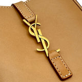 サンローラン SAINT LAURENT ル・サンカセットミニバーティカルショルダー 735214 ブラウン ゴールド金具 カーフ レディース ショルダーバッグ