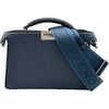 フェンディ FENDI ピーカブーアイシーユーエックスクロス 7VA582 ネイビー シルバー金具 レザー レディース ショルダーバッグ