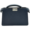 フェンディ FENDI ピーカブーアイシーユーエックスクロス 7VA582 ネイビー シルバー金具 レザー レディース ショルダーバッグ