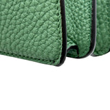 フェンディ FENDI ピーカブーアイシーユーエックスクロス 7VA582 グリーン シルバー金具 レザー レディース ショルダーバッグ