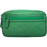 グッチ GUCCI GGボディバッグ 771422 グリーン ラバーエフェクトレザー メンズ ボディバッグ