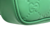 グッチ GUCCI GGボディバッグ 771422 グリーン ラバーエフェクトレザー メンズ ボディバッグ