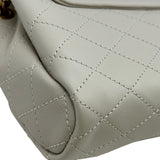 サンローラン SAINT LAURENT ノリータ ミニ 672738 アイボリー ゴールド金具 レザー レディース ショルダーバッグ
