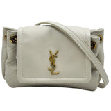 サンローラン SAINT LAURENT ノリータ ミニ 672738 アイボリー ゴールド金具 レザー レディース ショルダーバッグ