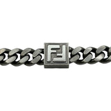 フェンディ FENDI FFロゴチェーンネックレス シルバー メタル アクセサリー