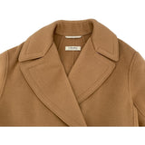 S Max Mara ダブルブレストベルテッドコート 901616136 ベージュ ウール レディース トレンチコート