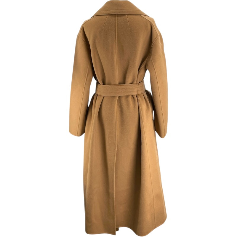 S Max Mara ダブルブレストベルテッドコート 901616136 ベージュ ウール レディース トレンチコート