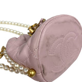 シャネル CHANEL マトラッセ/ココマーク パールチェーンショルダー AS2529 ピンク　ゴールド金具 ラムスキン/パール レディース ショルダーバッグ
