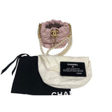 シャネル CHANEL マトラッセ/ココマーク パールチェーンショルダー AS2529 ピンク　ゴールド金具 ラムスキン/パール レディース ショルダーバッグ