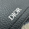 クリスチャン・ディオール Christian Dior オブリークカードホルダー ネイビー オブリークジャガード/レザー レディース カードケース