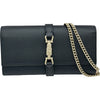 グッチ GUCCI ジャッキー1961チェーンウォレット 652681 ブラック ゴールド金具 レザー ユニセックス 長財布