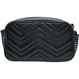 グッチ GUCCI GGマーモントスモールカメラバッグ 447632 ブラック ブラック金具 レザー レディース ショルダーバッグ