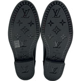 ルイ・ヴィトン LOUIS VUITTON エンボス モノグラムレインブーツ MN0155 ブラック PVC レディース レインシューズ