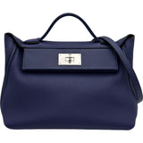 エルメス HERMES ヴァンキャトル29 D刻印 ブルーアンクル シルバー金具 トゴ/スイフト レディース ショルダーバッグ