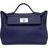 エルメス HERMES ヴァンキャトル29 D刻印 ブルーアンクル シルバー金具 トゴ/スイフト レディース ショルダーバッグ