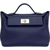 エルメス HERMES ヴァンキャトル29 D刻印 ブルーアンクル シルバー金具 トゴ/スイフト レディース ショルダーバッグ