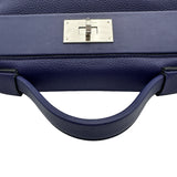 エルメス HERMES ヴァンキャトル29 D刻印 ブルーアンクル シルバー金具 トゴ/スイフト レディース ショルダーバッグ