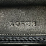 ロエベ LOEWE アマソナ28 ブラック シルバー金具 スエード レディース ハンドバッグ
