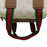 グッチ GUCCI シェリーライン2WAYミニボストンバッグ 859055 ライトグリーン GGキャンバス/レザー レディース ショルダーバッグ