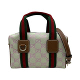 グッチ GUCCI シェリーライン2WAYミニボストンバッグ 859055 ライトグリーン GGキャンバス/レザー レディース ショルダーバッグ