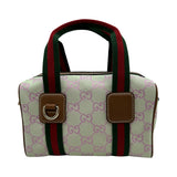グッチ GUCCI シェリーライン2WAYミニボストンバッグ 859055 ライトグリーン GGキャンバス/レザー レディース ショルダーバッグ
