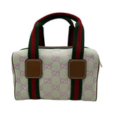 グッチ GUCCI シェリーライン2WAYミニボストンバッグ 859055 ライトグリーン GGキャンバス/レザー レディース ショルダーバッグ