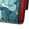 グッチ GUCCI GGブルームス二つ折り長財布 546367 ベージュ/ブルー GGキャンバス・レザー レディース 長財布