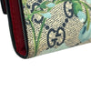 グッチ GUCCI GGブルームス二つ折り長財布 546367 ベージュ/ブルー GGキャンバス・レザー レディース 長財布
