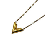 ルイ・ヴィトン LOUIS VUITTON エセンシャルVネックレス ゴールド メタル アクセサリー