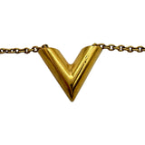 ルイ・ヴィトン LOUIS VUITTON エセンシャルVネックレス ゴールド メタル アクセサリー