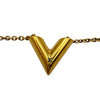 ルイ・ヴィトン LOUIS VUITTON エセンシャルVネックレス ゴールド メタル アクセサリー