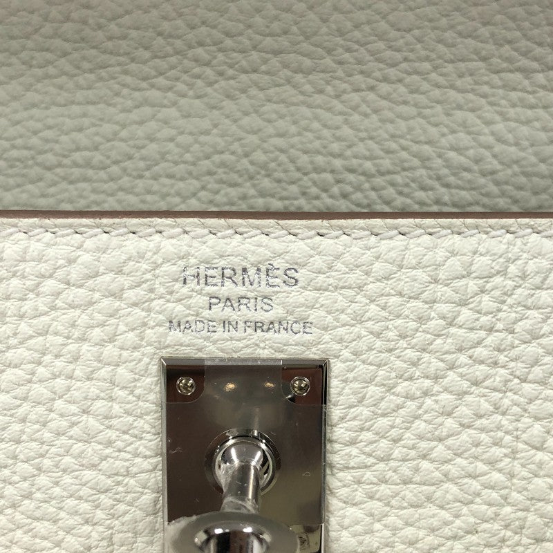 エルメス HERMES ケリー25 内縫い B刻 マッシュルーム シルバー金具 トゴ レディース ハンドバッグ