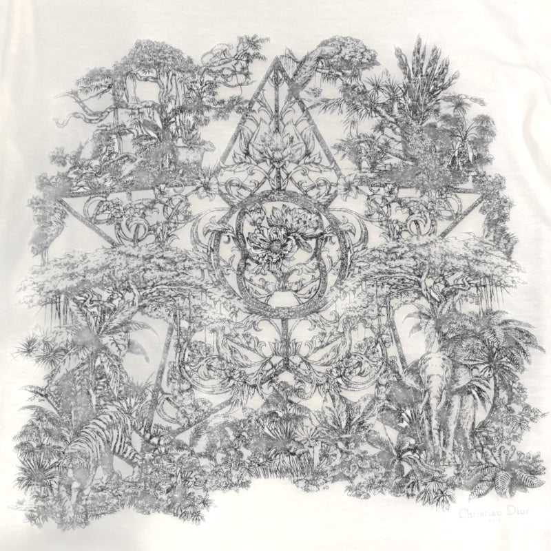 クリスチャン・ディオール Christian Dior Etoile de Voyage Tシャツ 343T09A4501 コットン 半袖Ｔシャツ レディース 中古 クリスチャン・ディオール Christian Dior Etoile de Voyage T