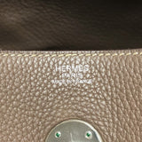 エルメス HERMES リンディ30 □K刻 エトゥープ シルバー金具 トリヨンクレマンス レディース ショルダーバッグ