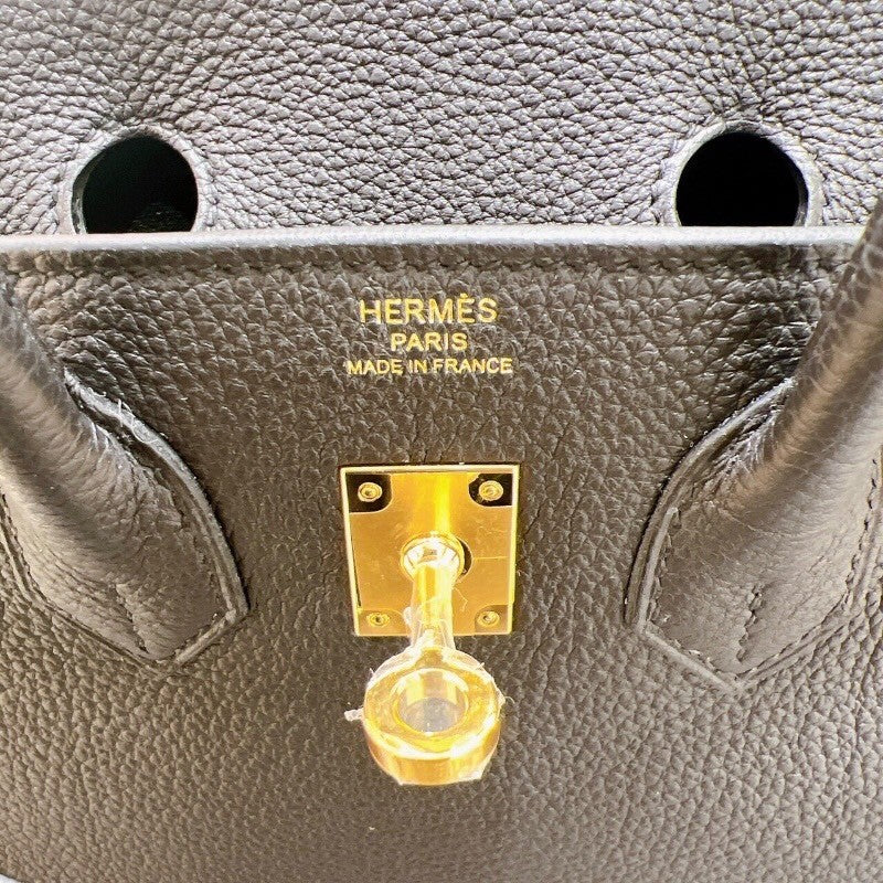 エルメス HERMES バーキン25 B刻印 ブラック・ゴールド金具 牛革 トゴ レディース ハンドバッグ