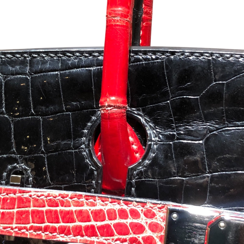 エルメス HERMES バーキン30 □K刻印 ブラック・ブレイズ ニロティカス・リセ ユニセックス ハンドバッグ